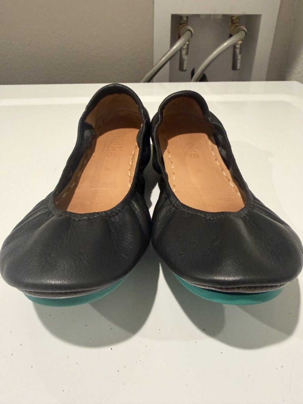 Tieks by Gavrieli Matte Black Leather Ballet Flat 8